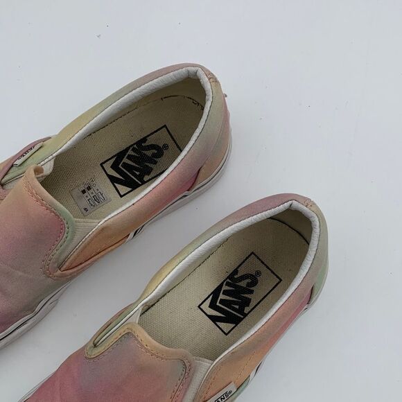 Vans Pastel Rainbow Slip-On Sneakers Womans size 7 back to school - Picture 8 of 12